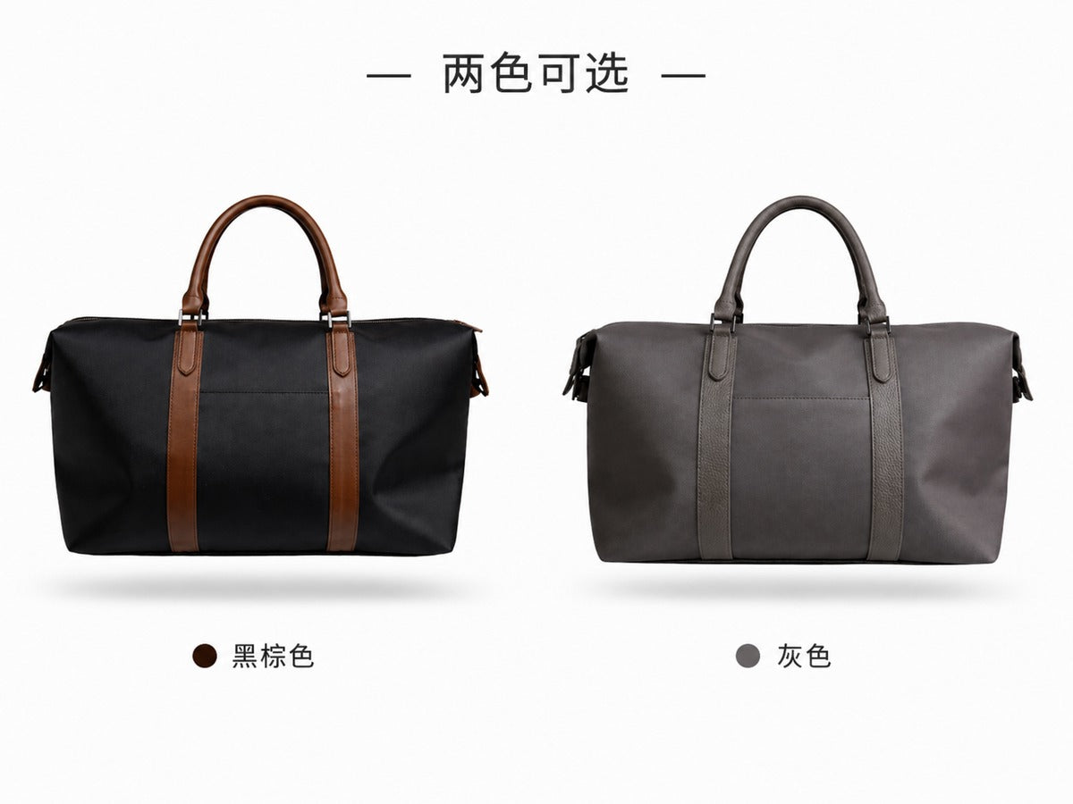 LAYRICH 防潑水旅行包兩色可選，經典黑與大象灰款，大容量好收納，適合兩天一夜短途旅行、通勤與商務出差